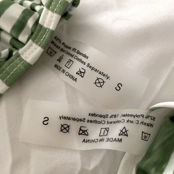 SHEIN NWOT Tanga Zebra Stripe Triangle Bikini - Picture 11 of 12